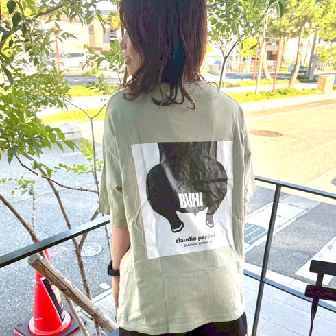 BUHIお尻ロゴルーズシルエット半袖TEE